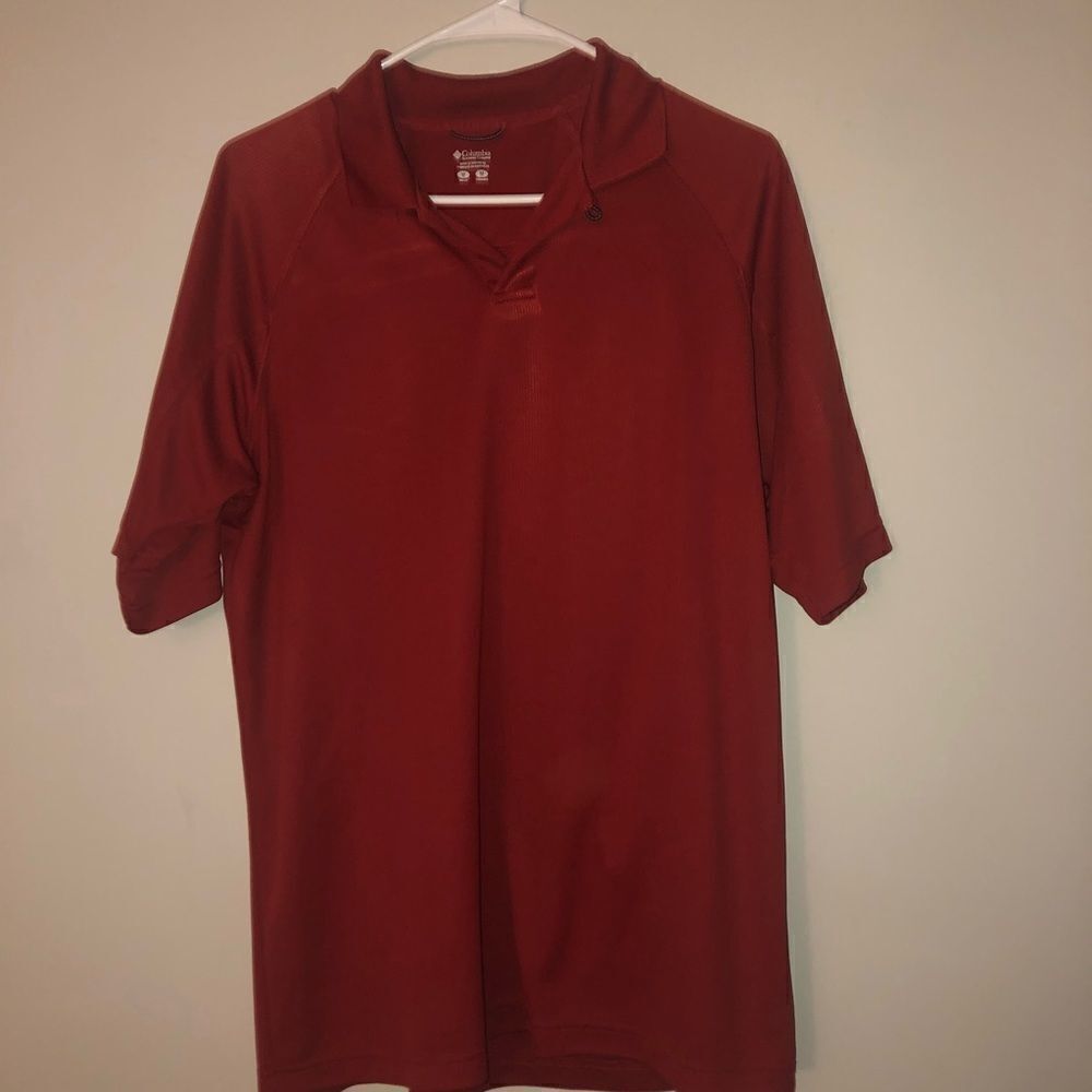 Columbia red shirt great thin material